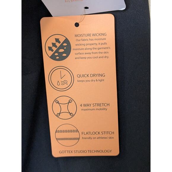 Gottex Peach Skin Lightweight Moisture Wicking Hoodie Womens Size XS Black - Picture 7 of 9